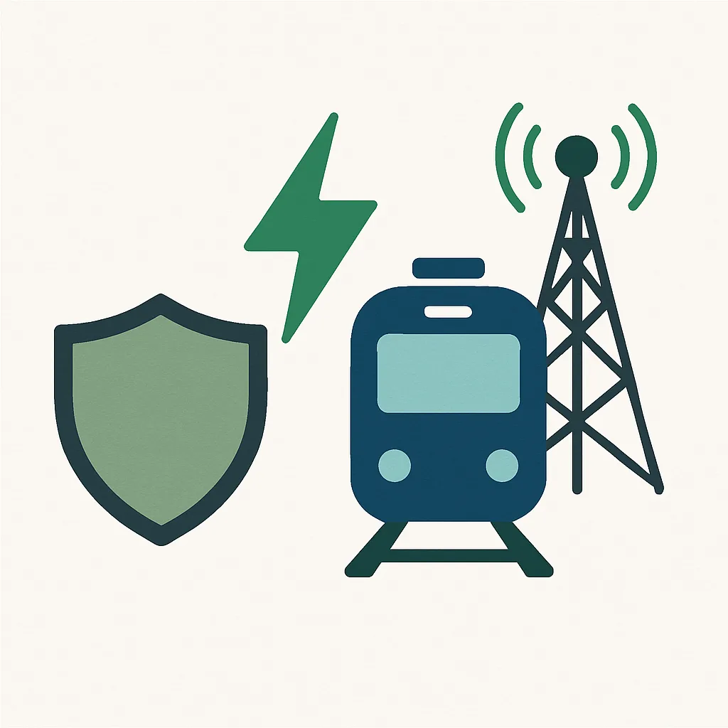 Symboles de défense, énergie, transport et télécommunications