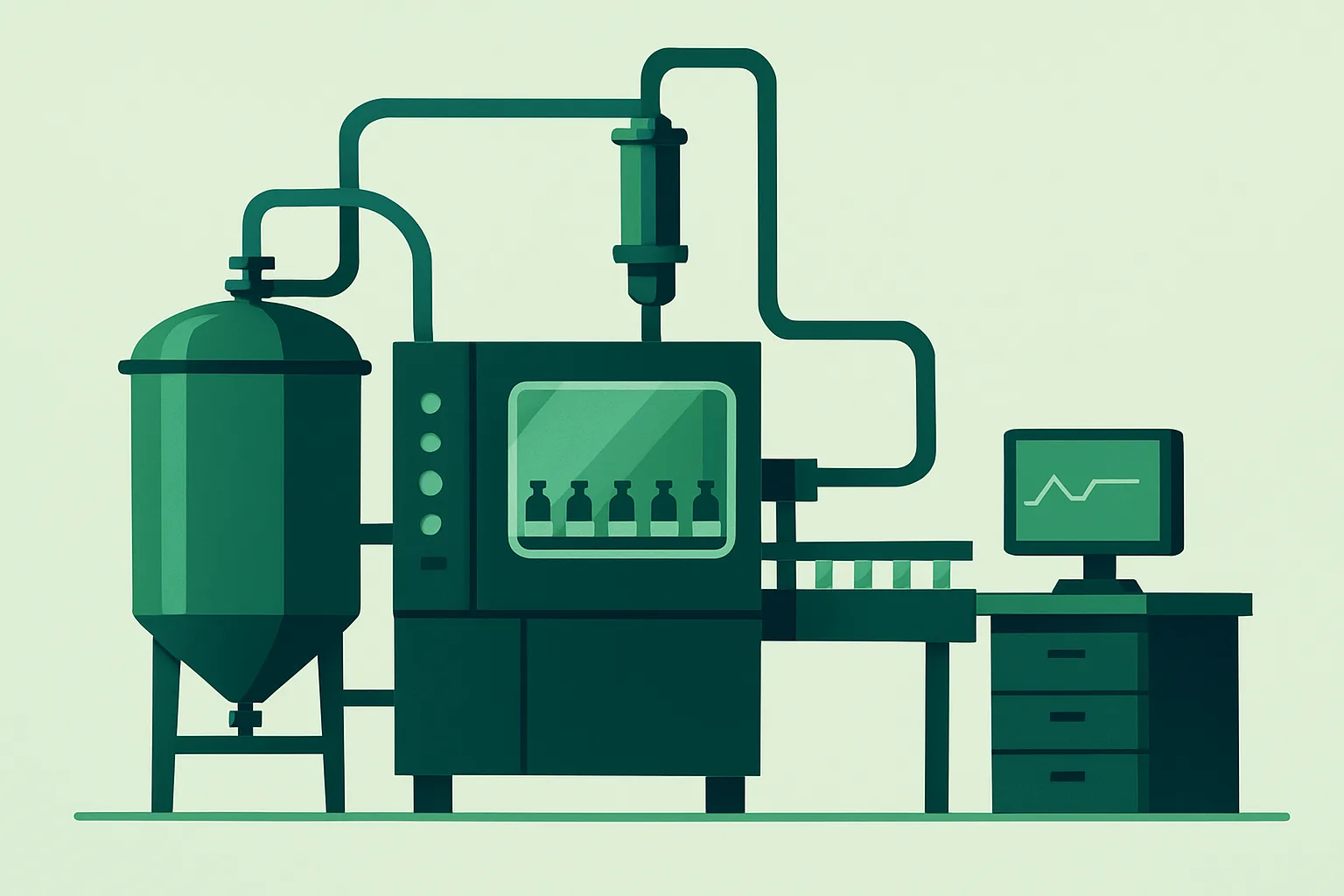 Illustration d'un environnement industriel moderne symbolisant la fiabilité des processus.