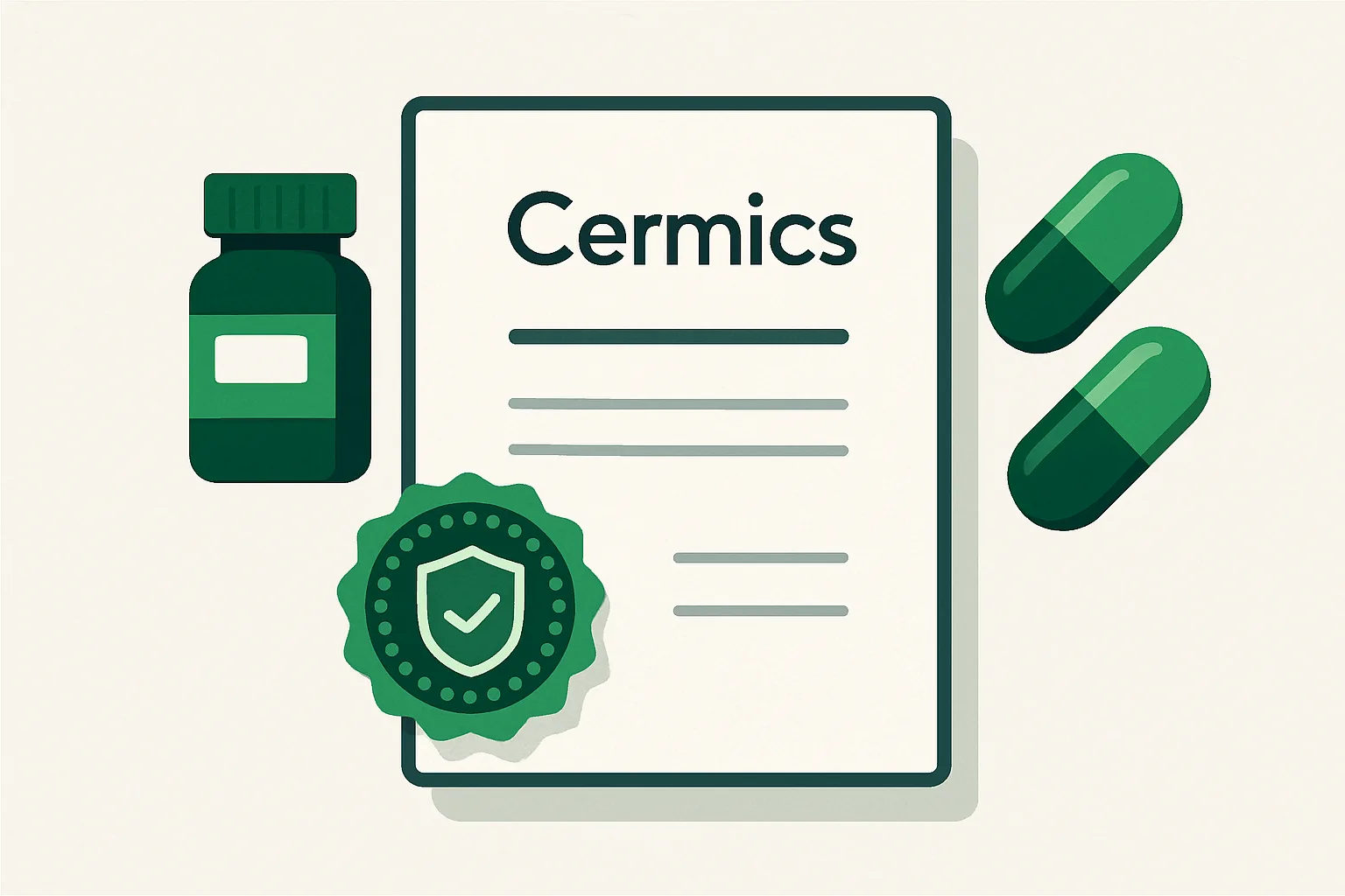 Illustration d'un certificat sécurisé et vérifiable, style moderne et épuré, sans personnage.